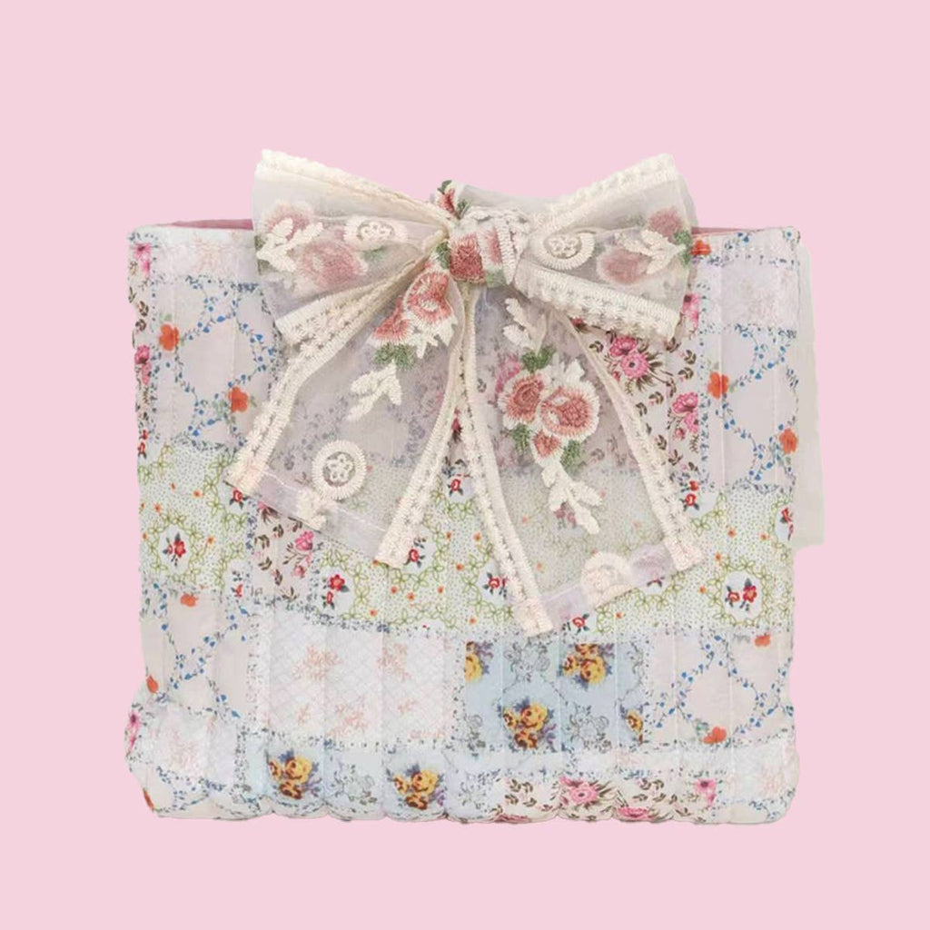 Walk By Faith Bible Cover Bow-tie Drawstring Bag