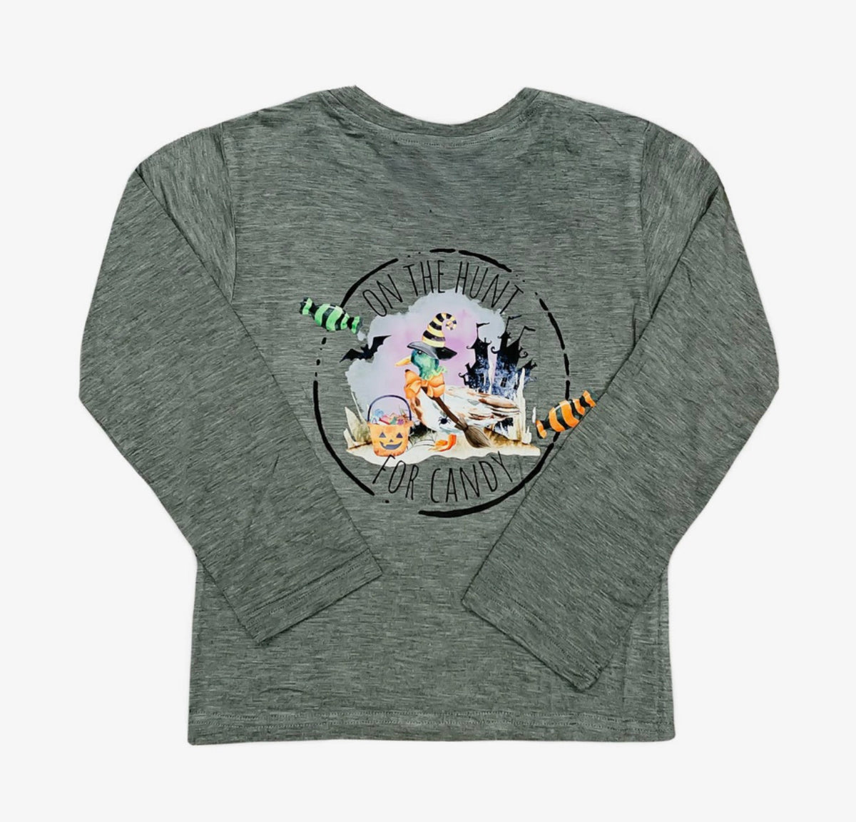 🎃 On the Hunt for Candy Halloween Long Sleeve Tee 🎃