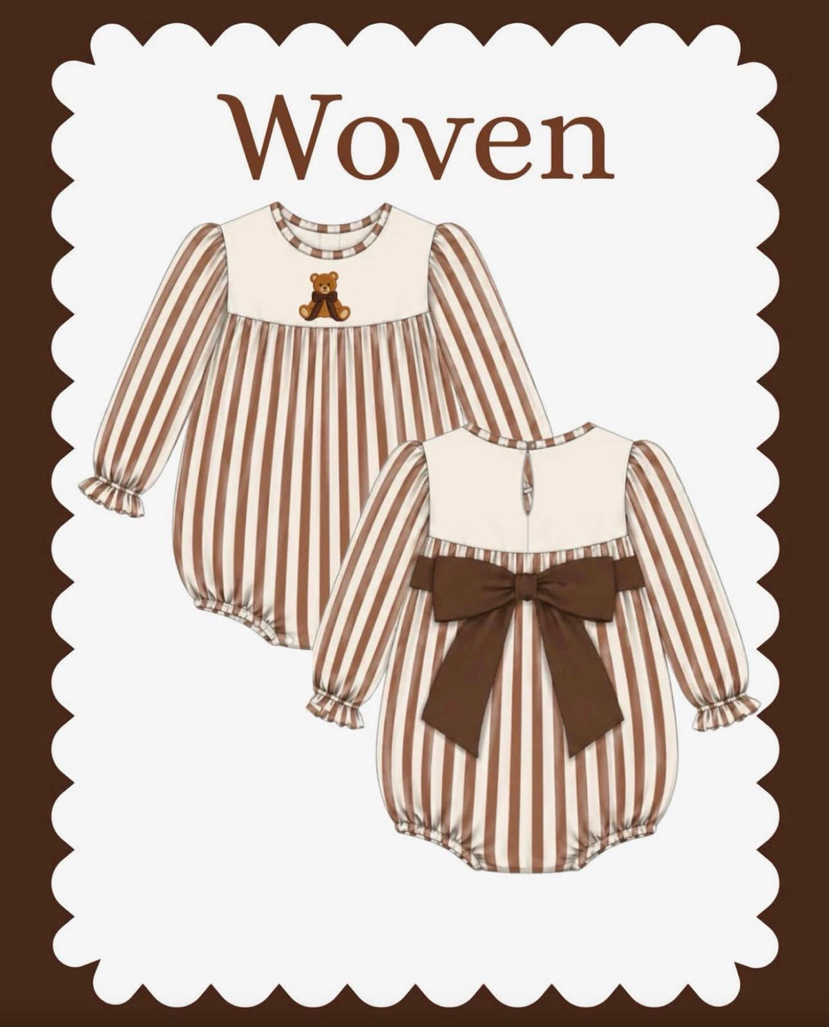 Beary Much Teddy Bear Bubble – Brown & Cream