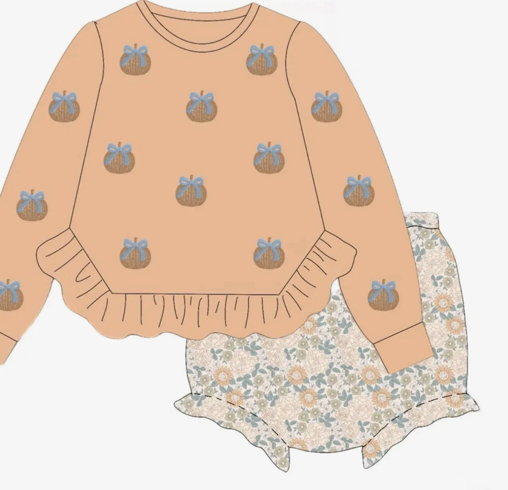 Pumpkin Patches Girls Diaper Set 🎃
