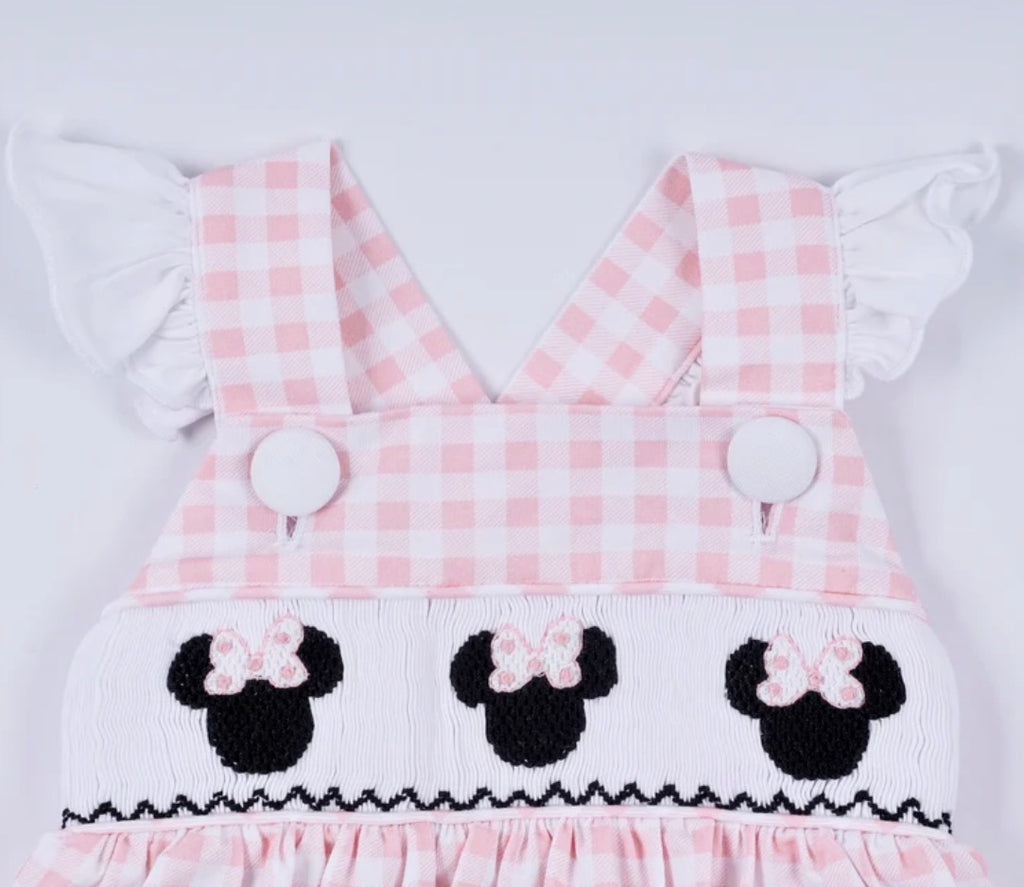 Pink Character Hand-Smocked