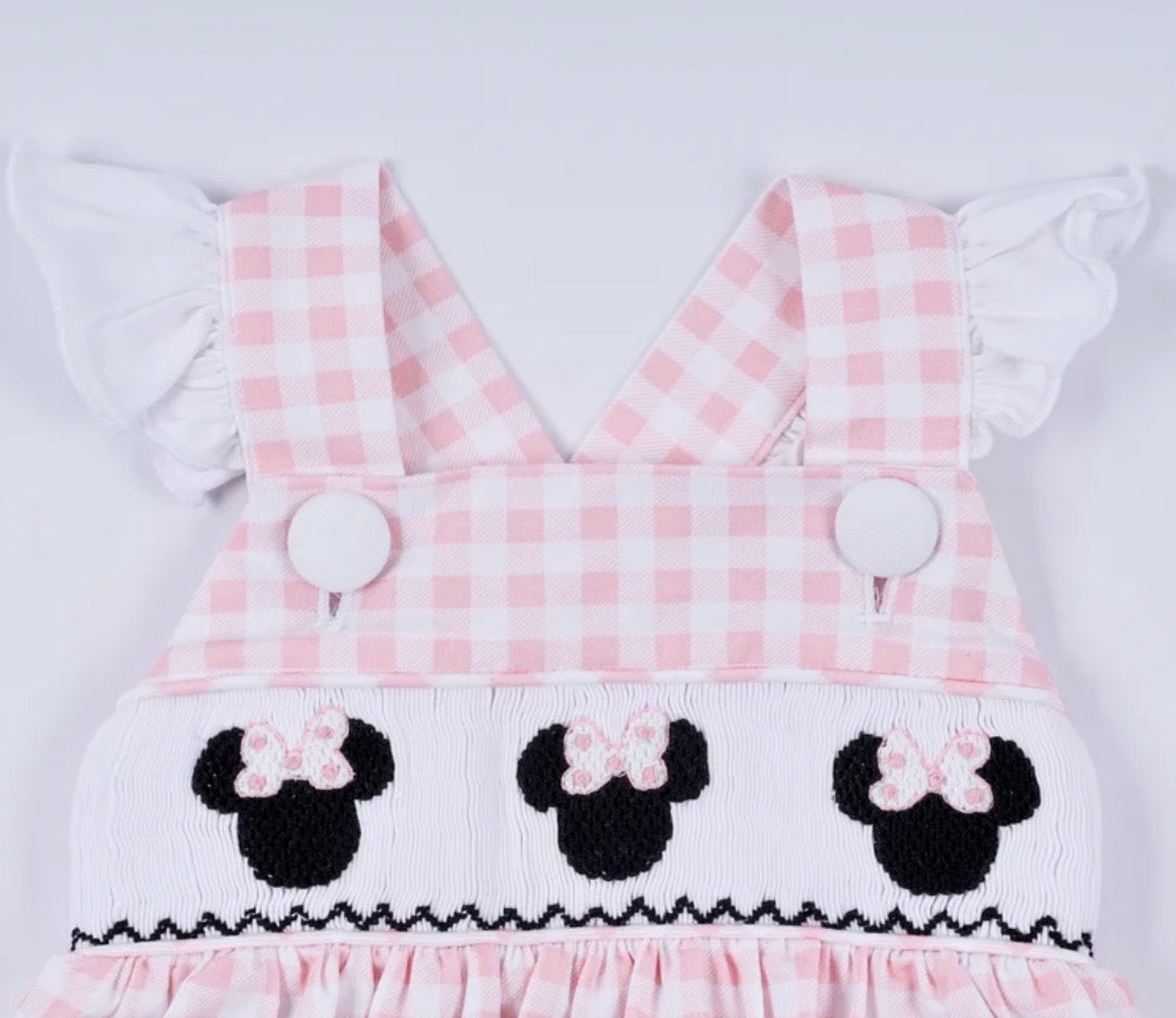 Pink Character Hand-Smocked