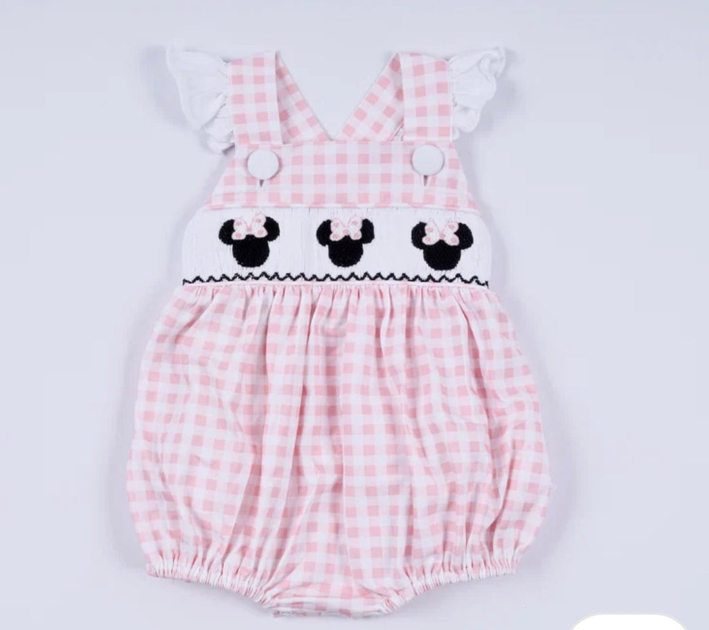 Pink Character Hand-Smocked