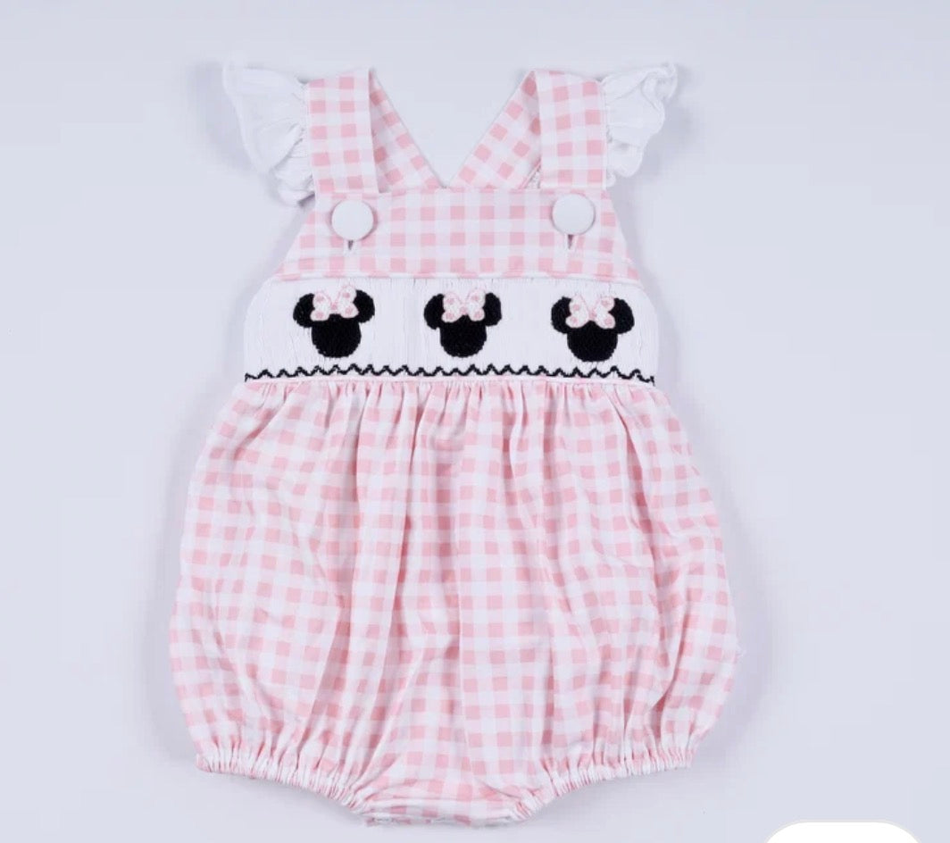 Pink Character Hand-Smocked