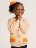 🍬 Candy Corn Pocket Cardigan