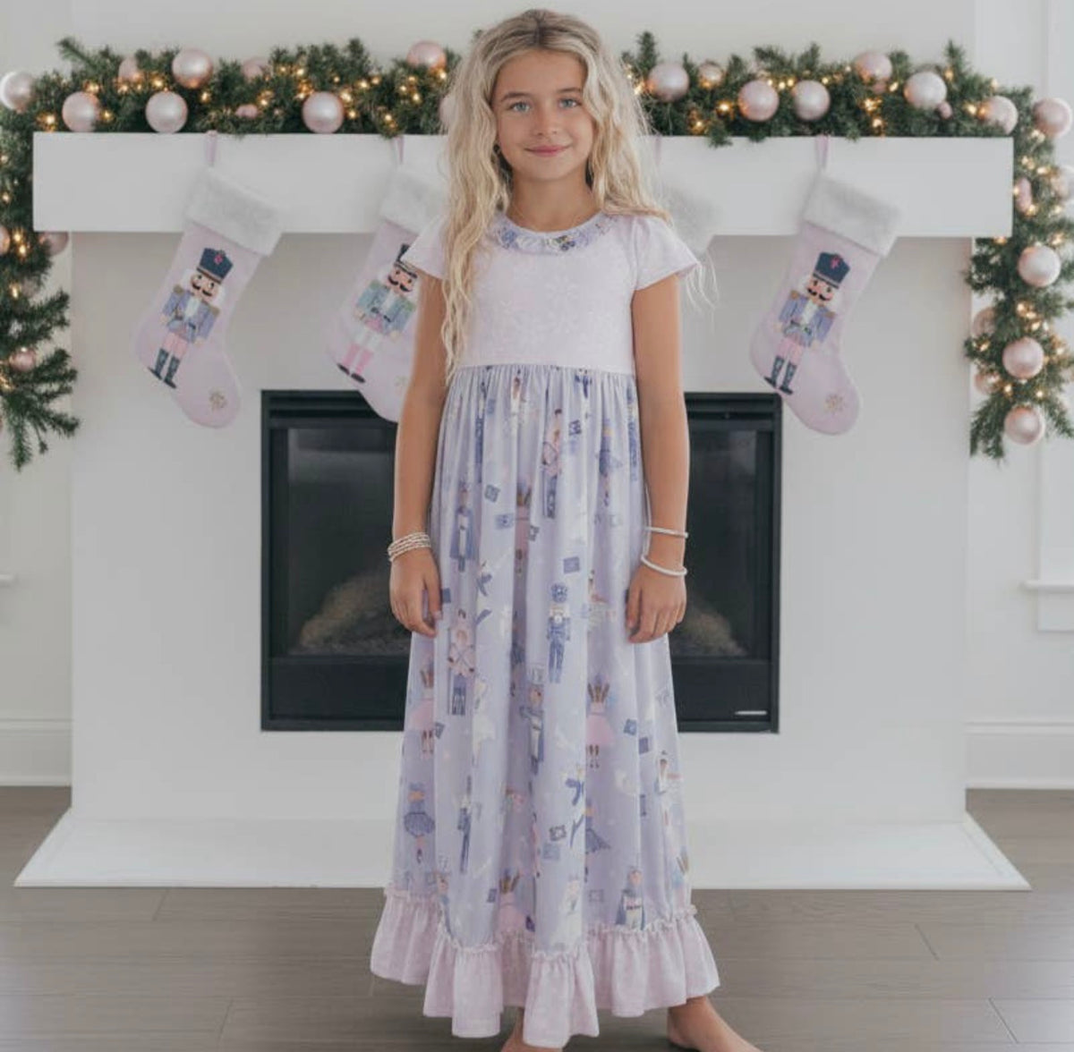 🎀 Lavender & Pink Nutcracker Christmas Gown
