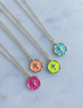 ✝️ Colorful Gold Cross Pendant Necklace