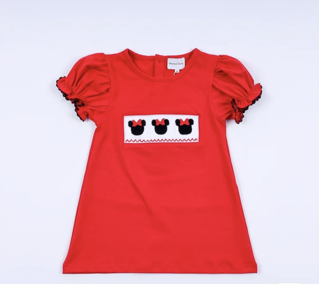 ❤️ Red Character Hand-Smocked Dress