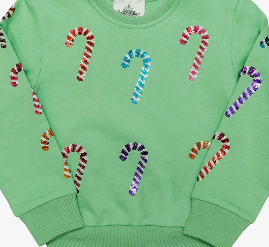 🎄 Sequin Candy Cane Christmas Set