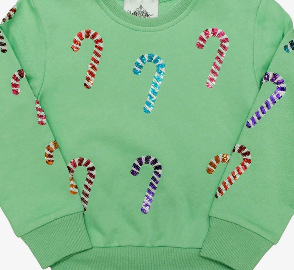 🎄 Sequin Candy Cane Christmas Set
