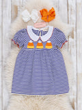 Spooky Treat Striped Dress- Candy Corn