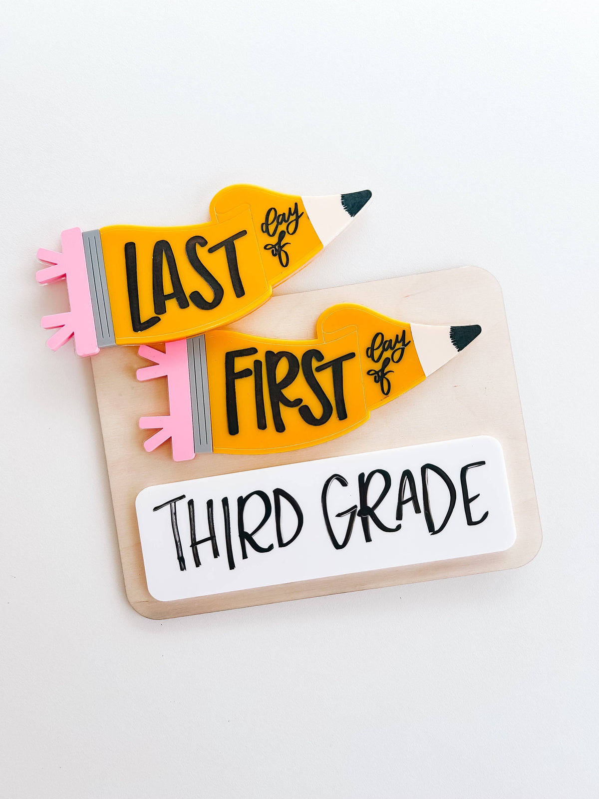 First/Last Day of School Whiteboard Sign- Pencil Pennant